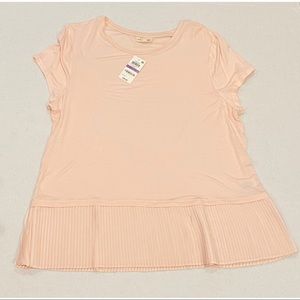 Maison Jules pleated peplum tee